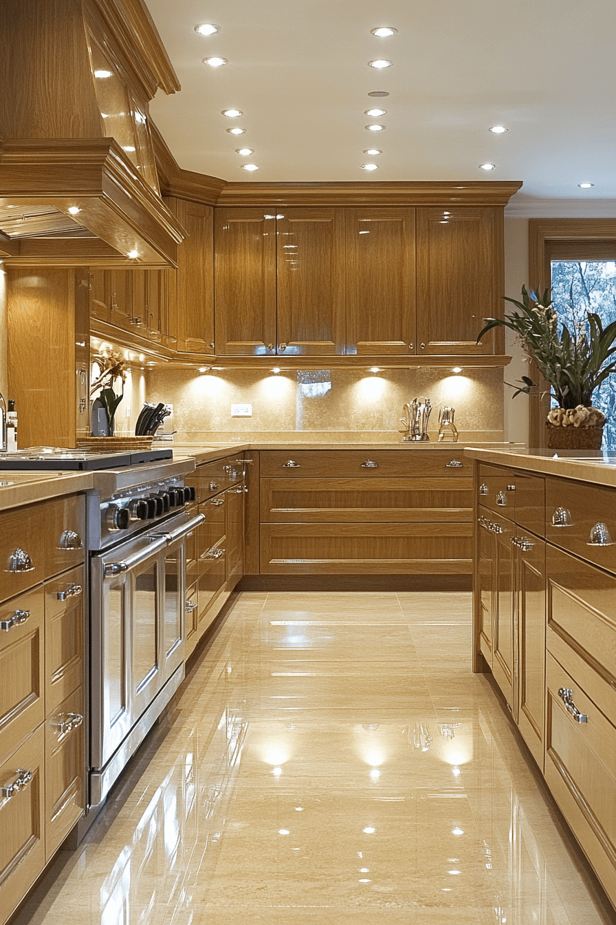 light oak kitchen cabinets