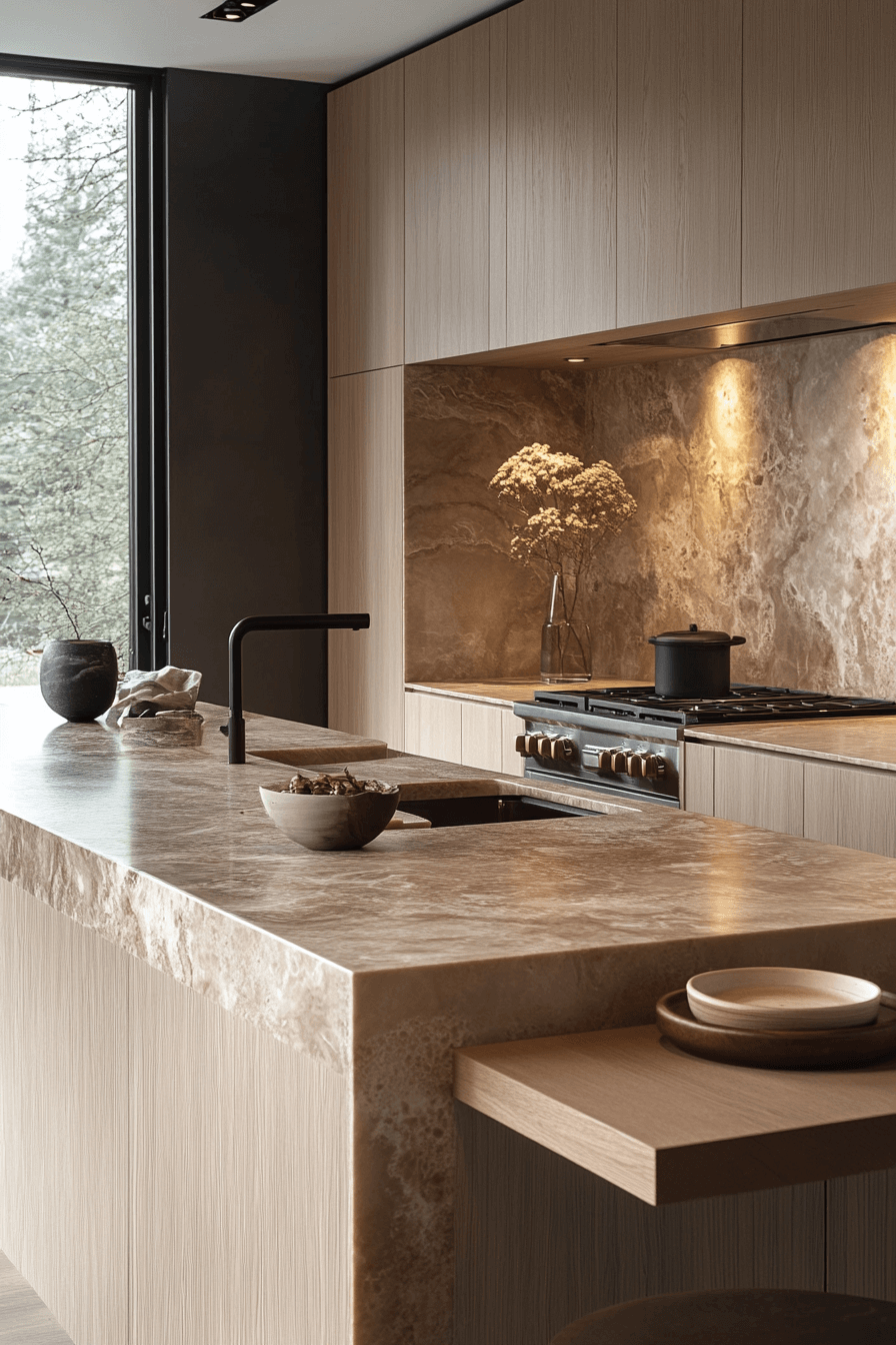 pale oak kitchen cabinets
