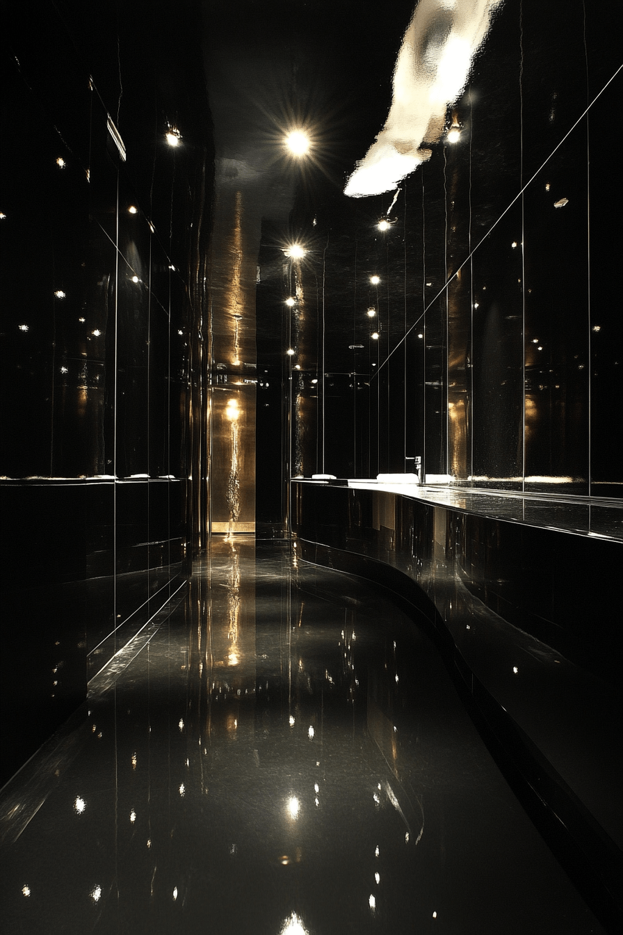 moody powder room