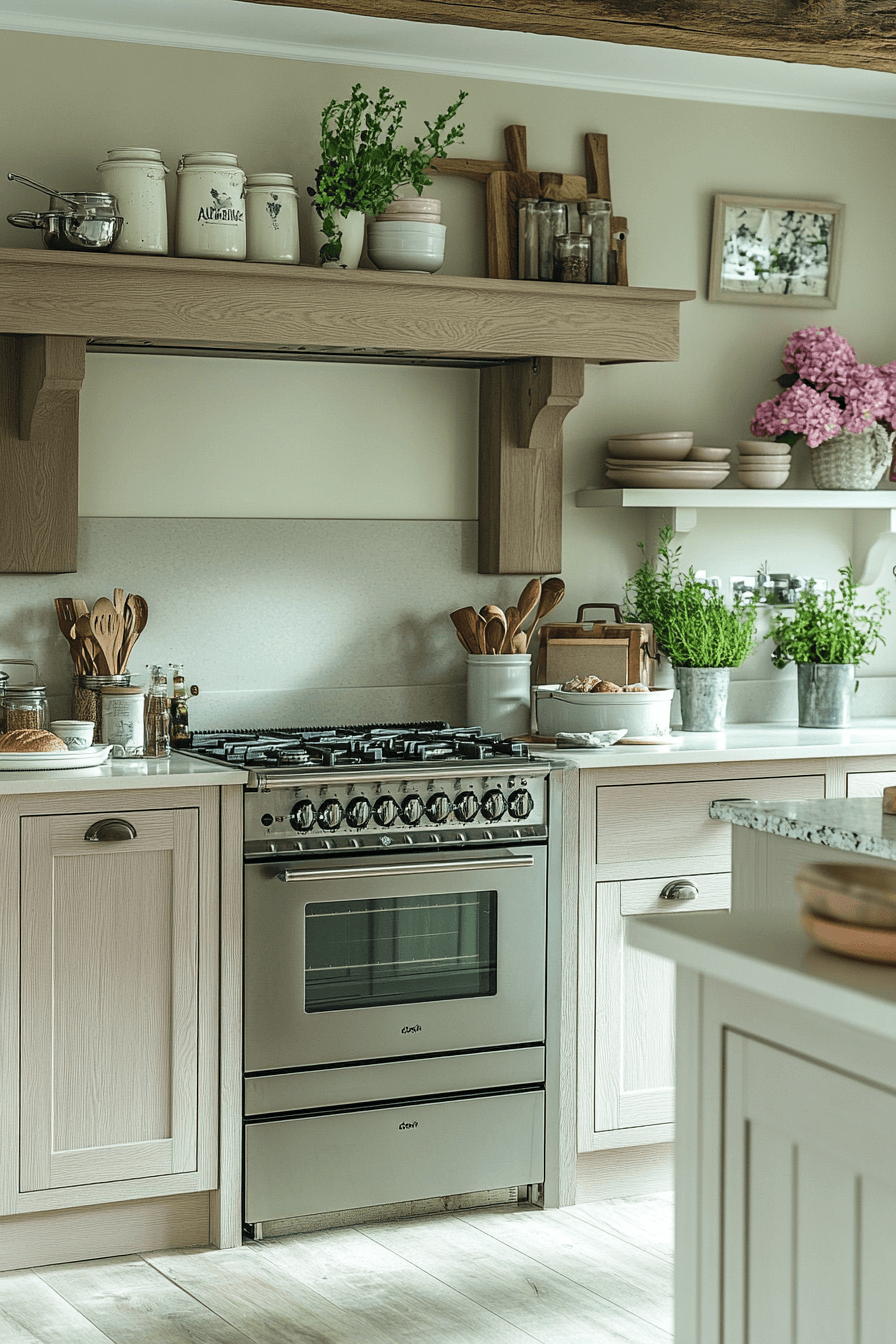 pale oak kitchen cabinets