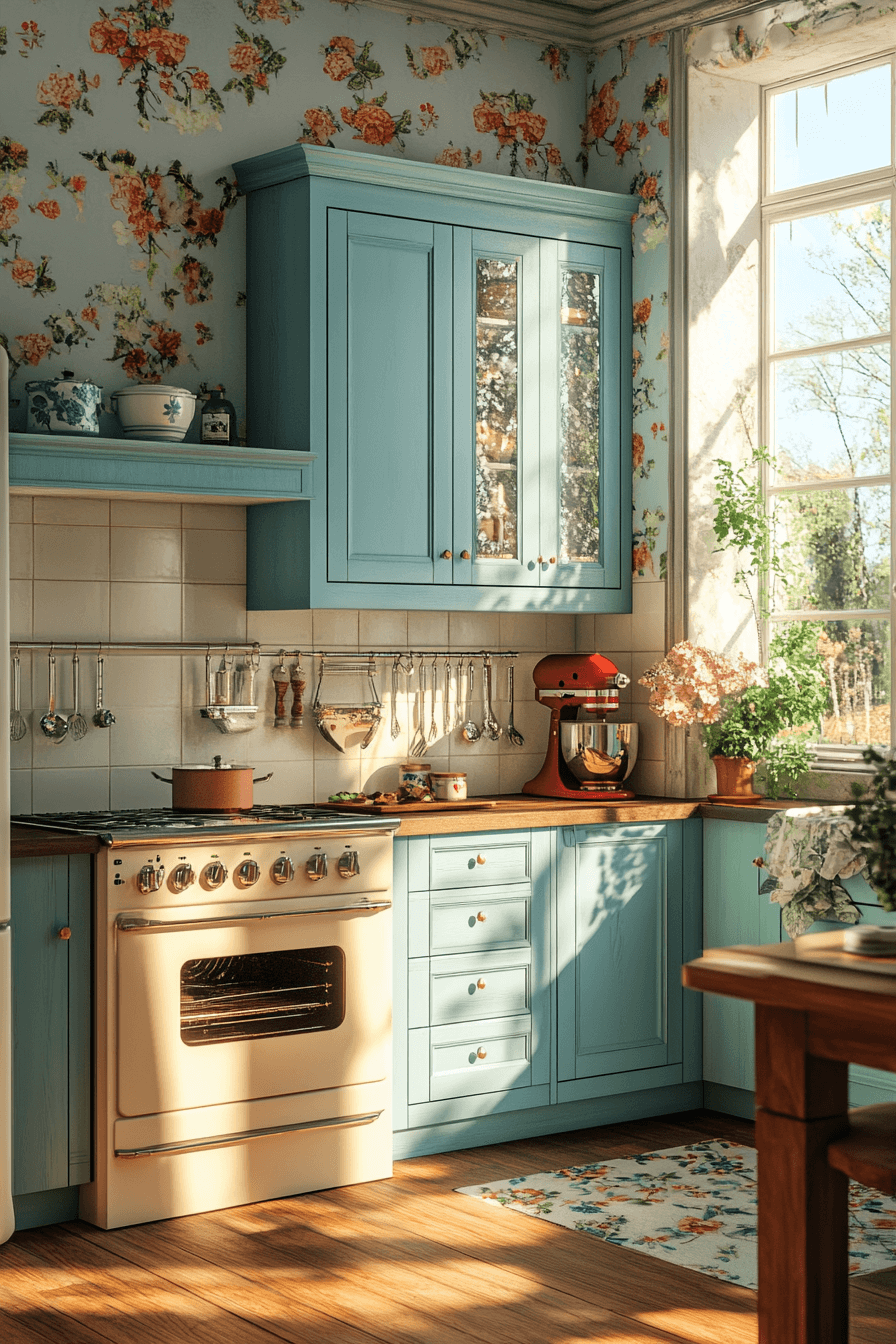 granny chic kitchen