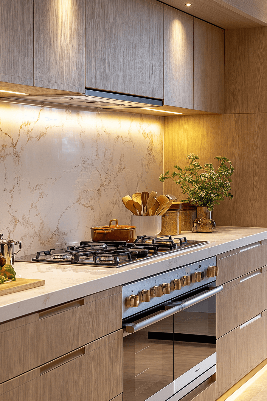 pale oak kitchen cabinets
