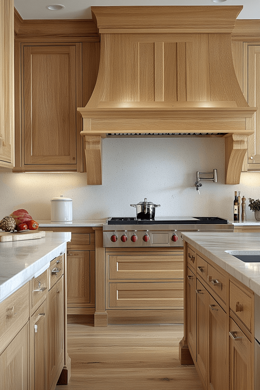light oak kitchen cabinets