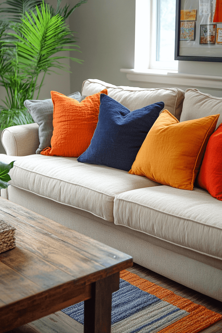 beige couch living room
