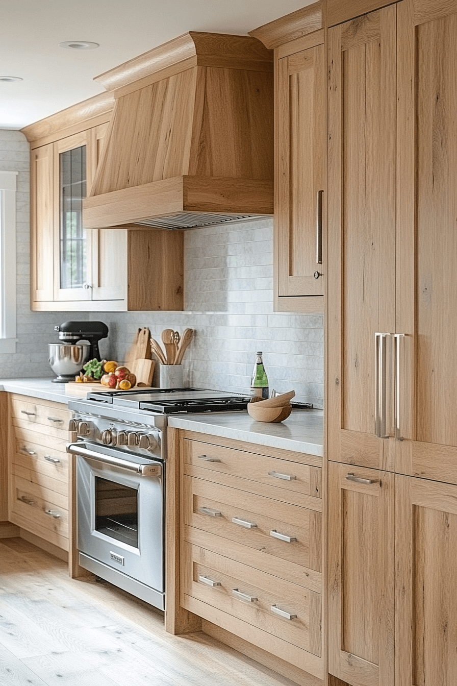 light maple kitchen cabinets