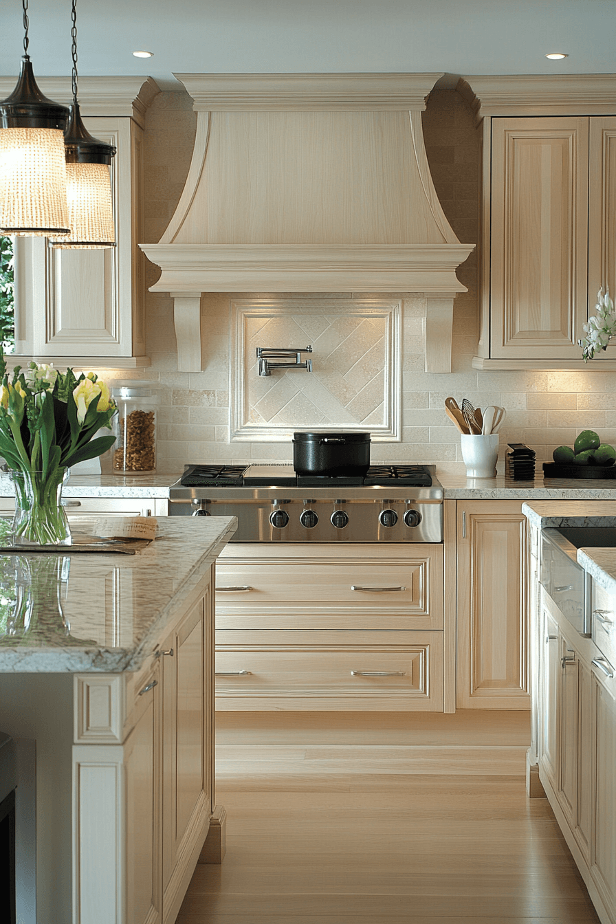 light maple kitchen cabinets
