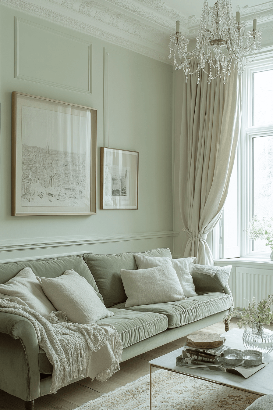 green couch living room ideas