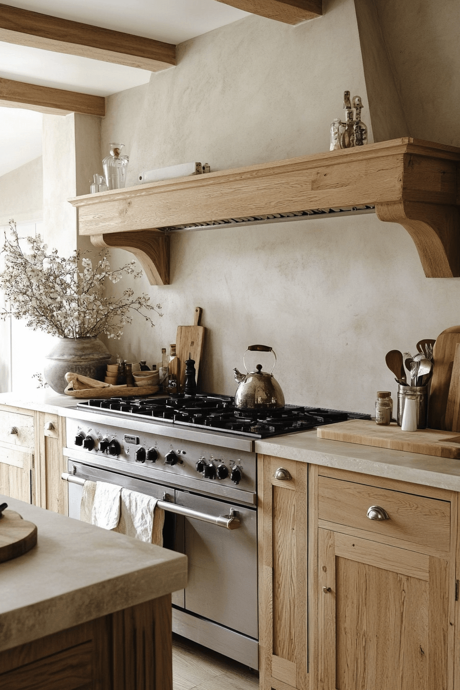 pale oak kitchen cabinets