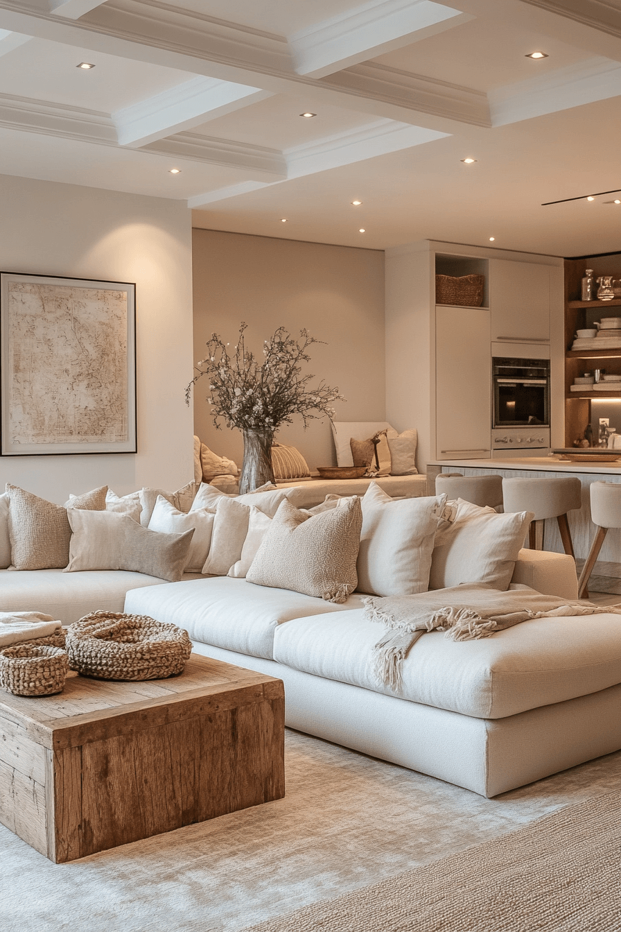 beige couch living room