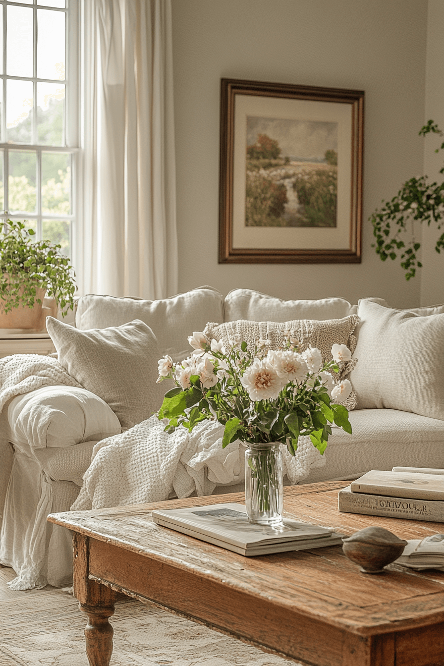 granny chic living room