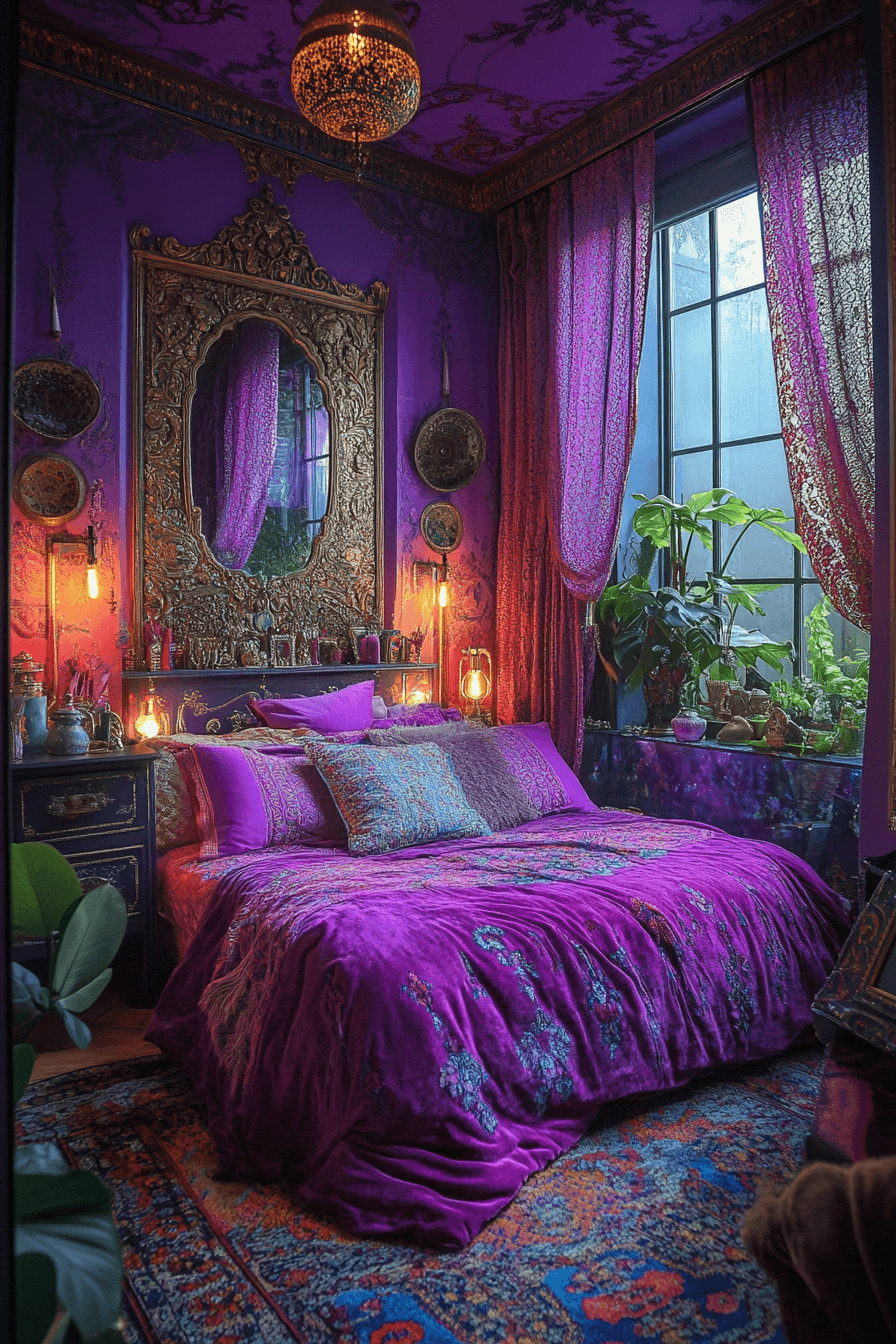 chambre boho chic