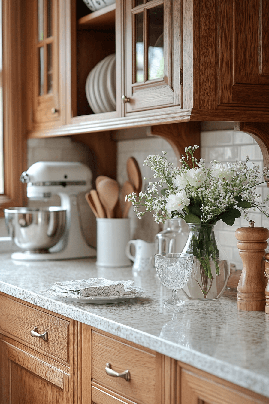 red oak kitchen cabinets