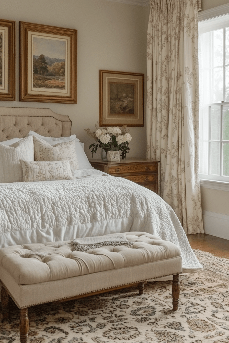 granny chic bedroom