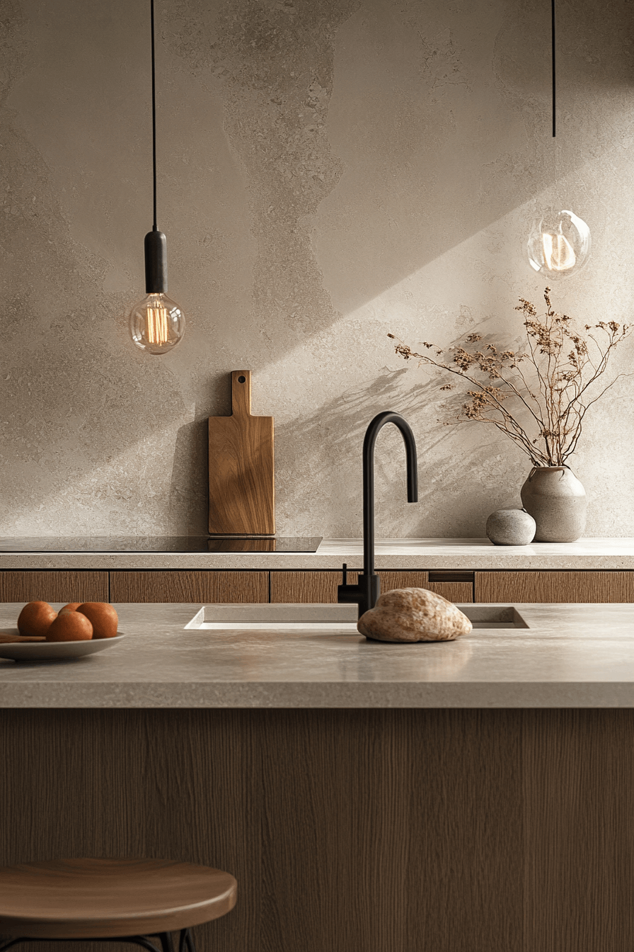 pale oak kitchen cabinets