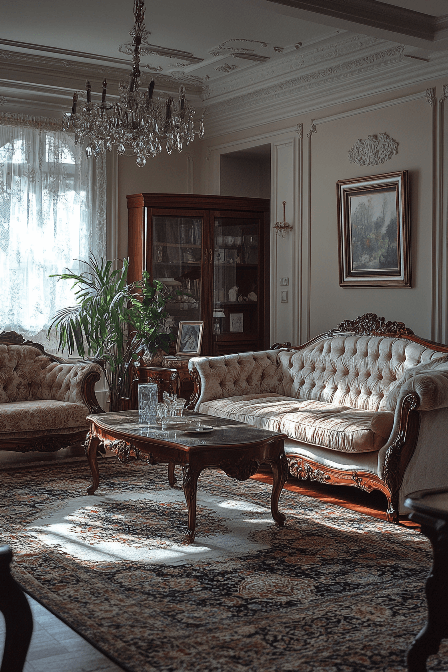 granny chic decor living room