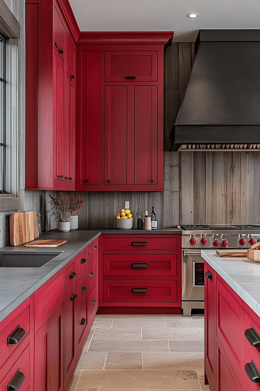 red oak kitchen cabinets