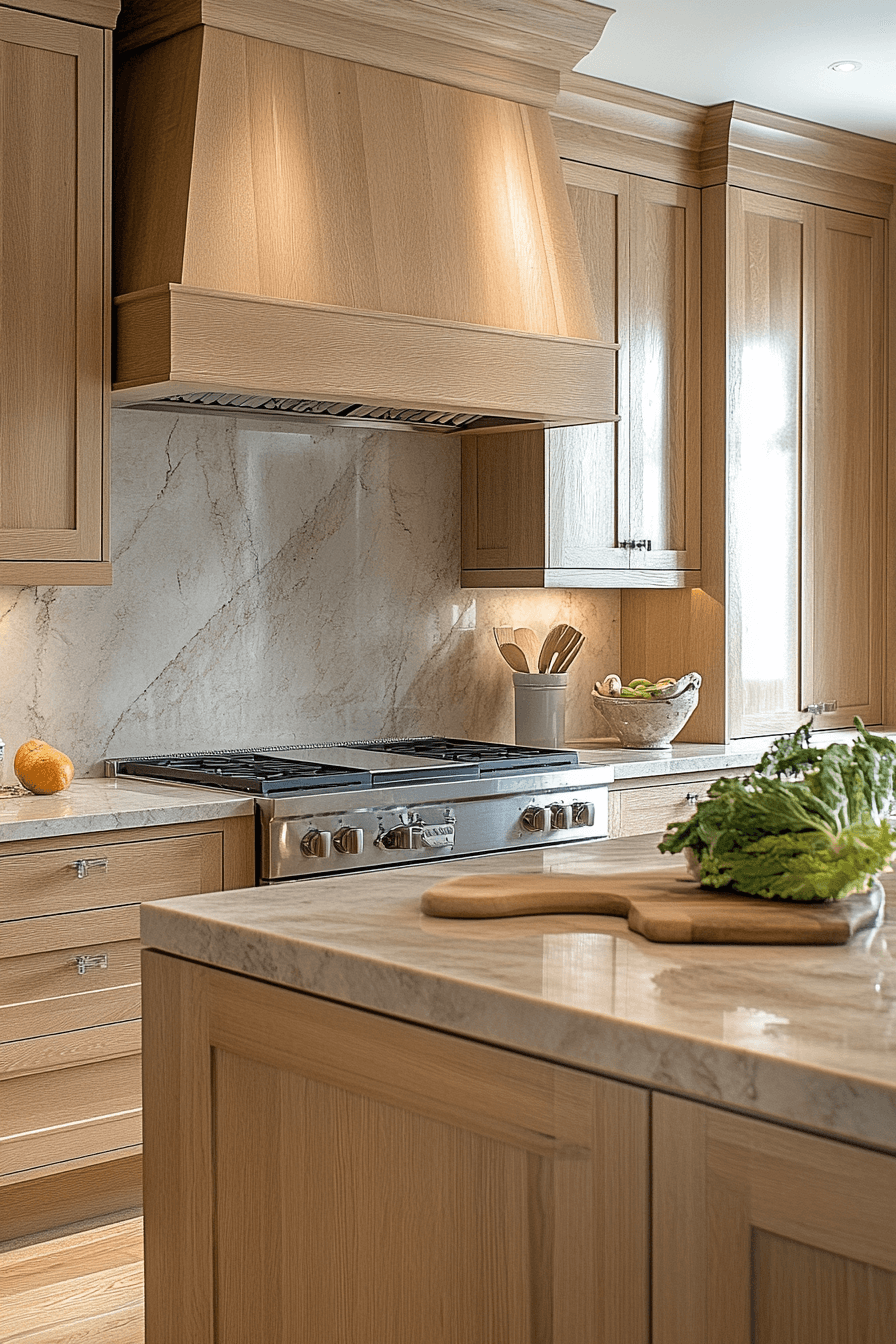 light maple kitchen cabinets
