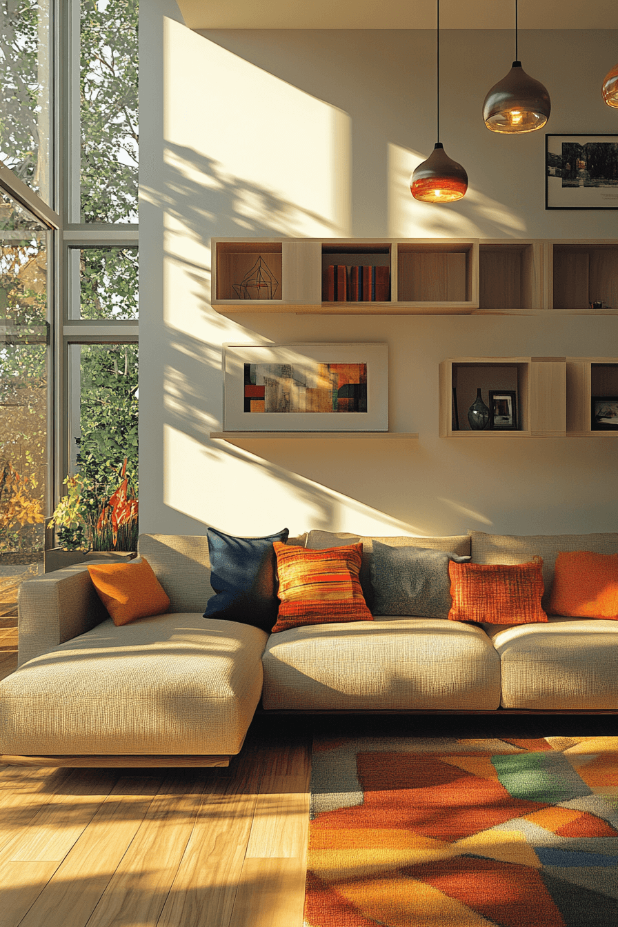 beige couch living room