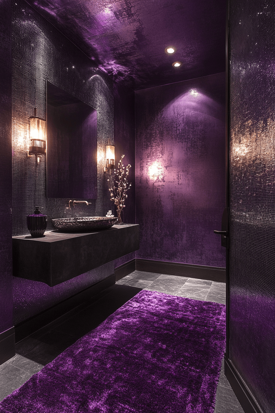 moody powder room