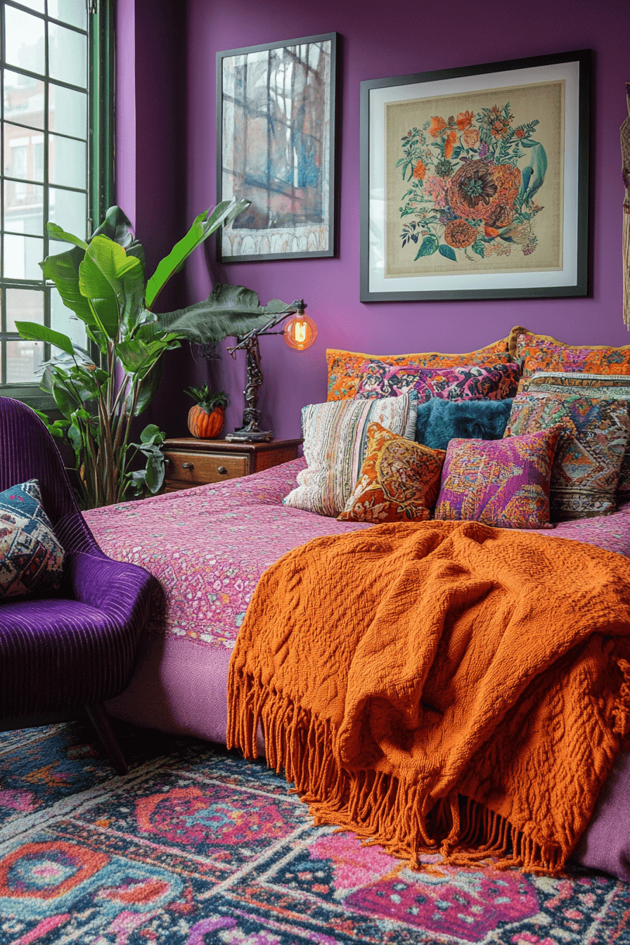 chambre boho chic