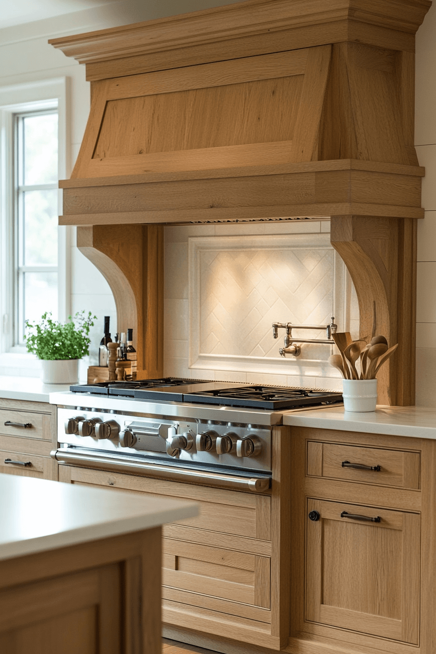 pale oak kitchen cabinets