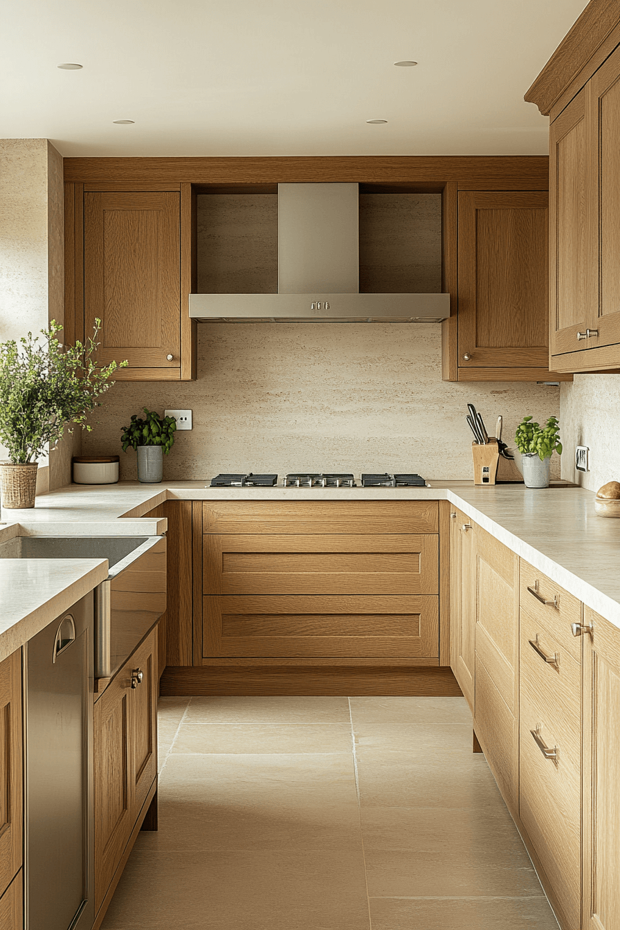 light oak kitchen cabinets