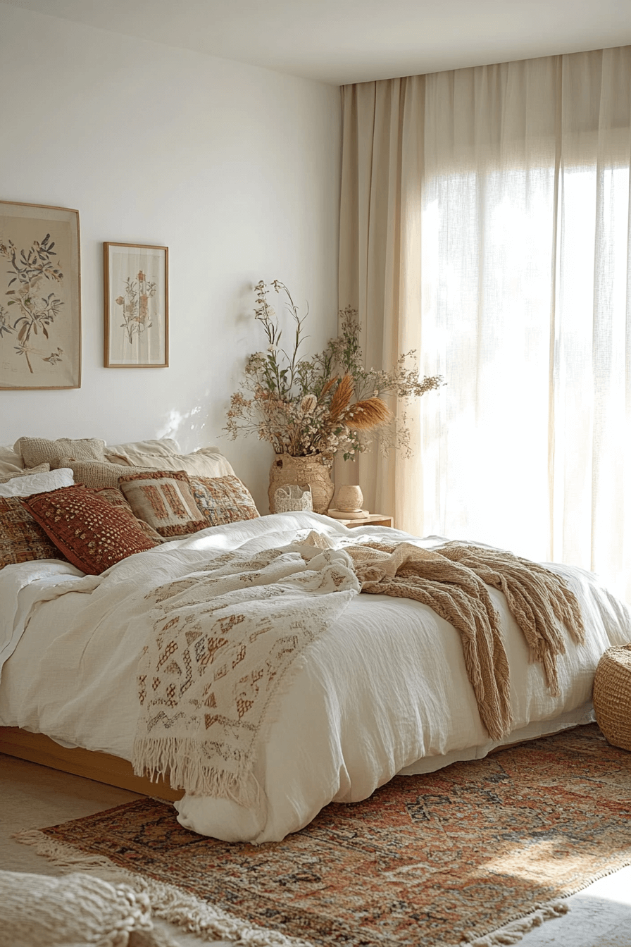 chambre boho chic