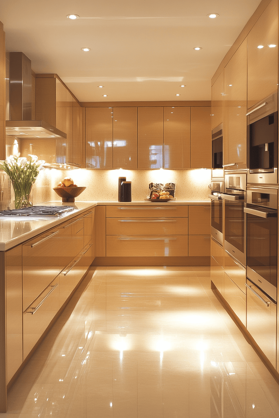 light maple kitchen cabinets