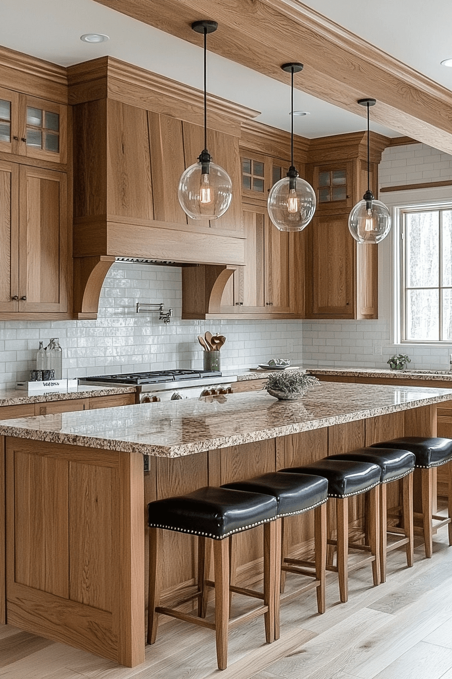 red oak kitchen cabinets