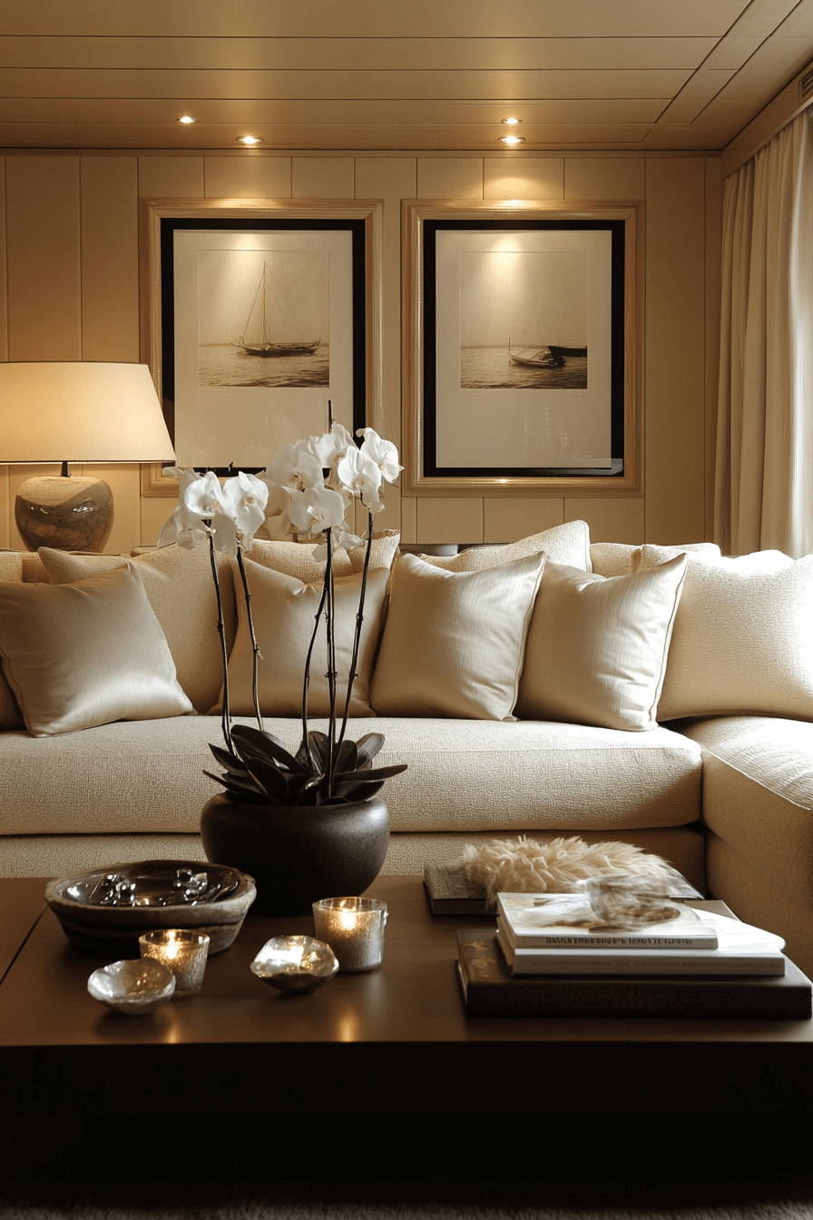 beige couch living room