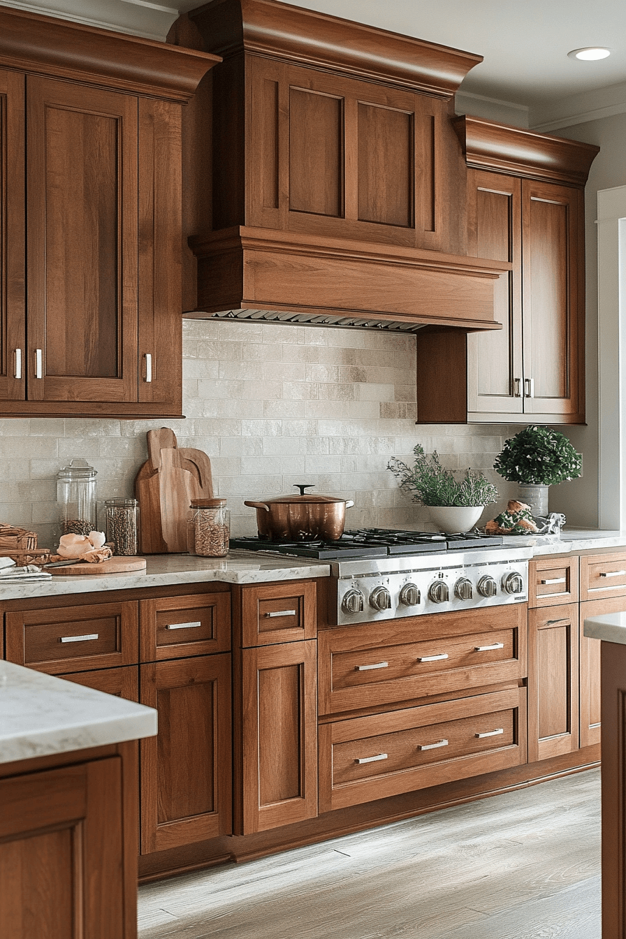 red oak kitchen cabinets