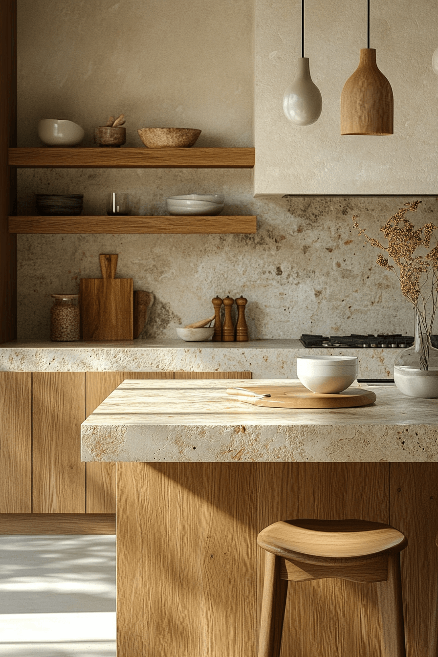 natural oak kitchen cabinets