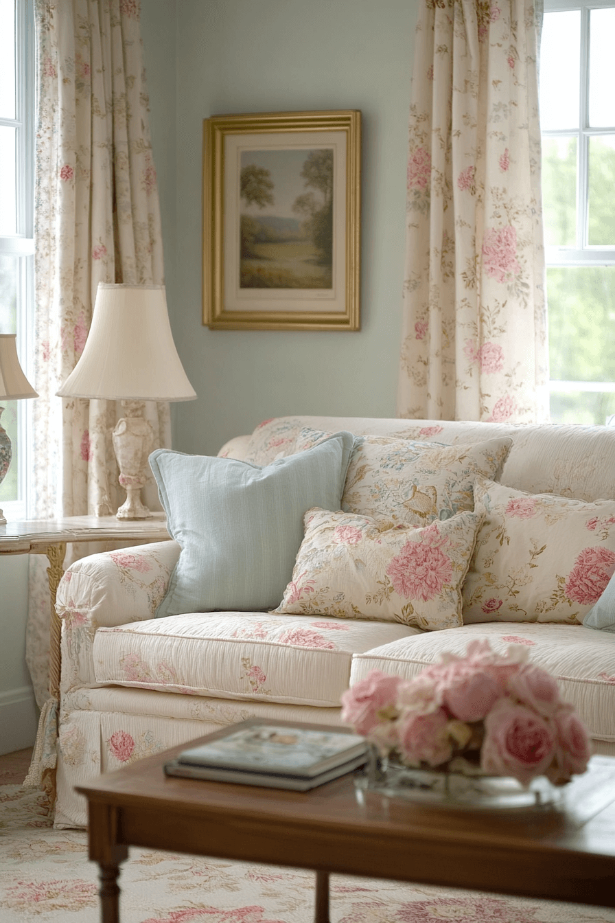granny chic living room