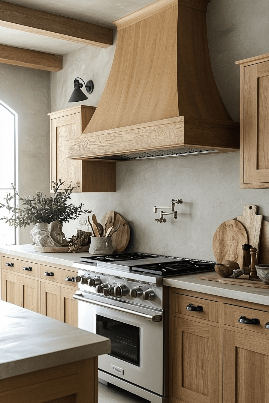 light oak kitchen cabinets