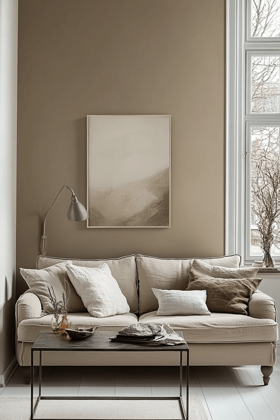 beige couch living room