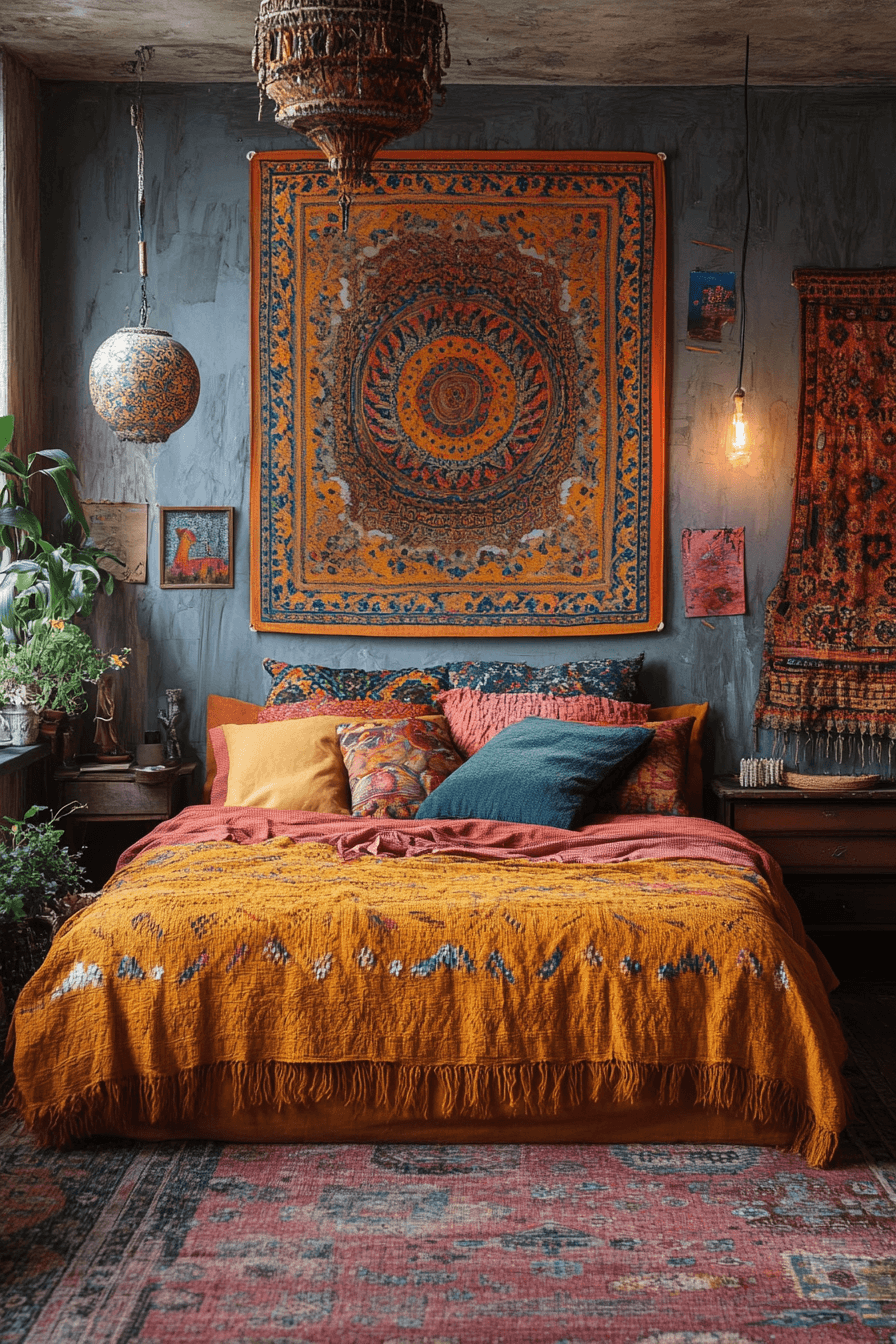 chambre boho chic