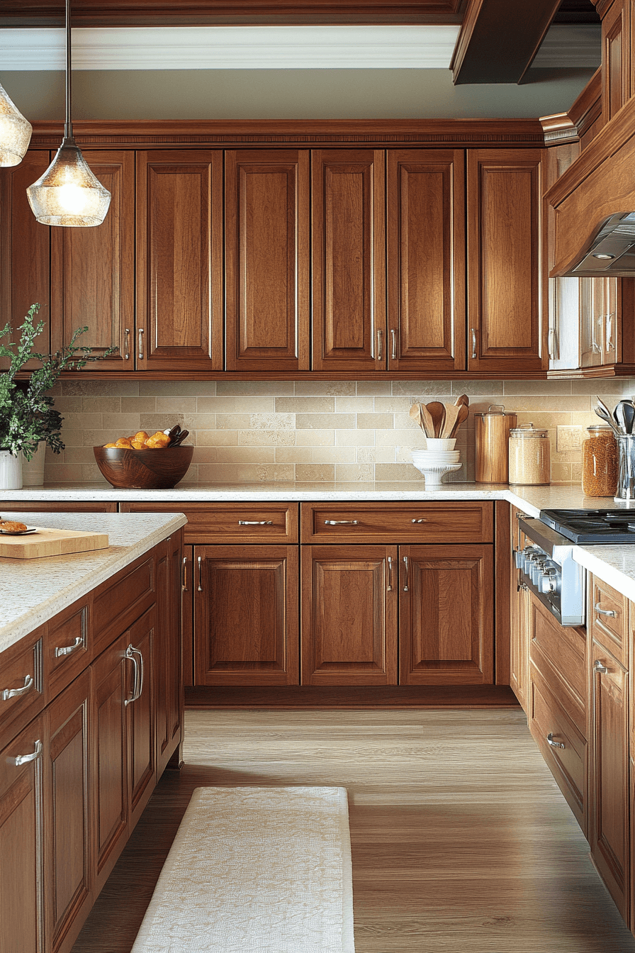 red oak kitchen cabinets