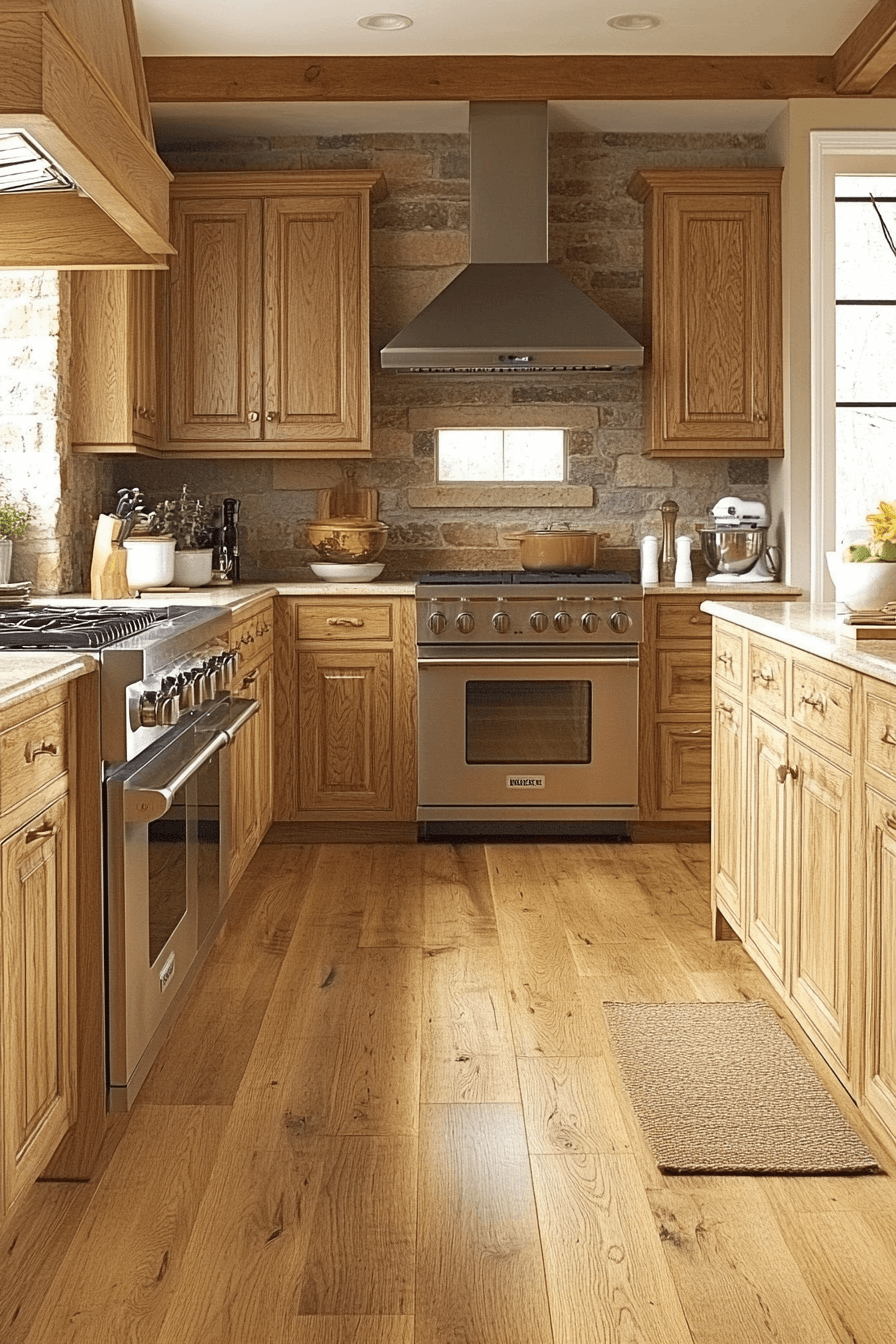 light oak kitchen cabinets