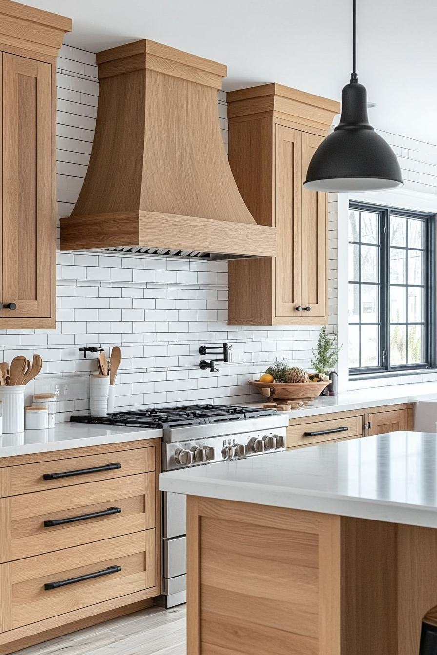 pale oak kitchen cabinets