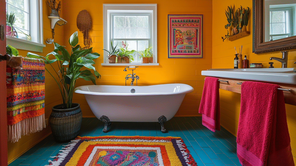 granny chic bathroom