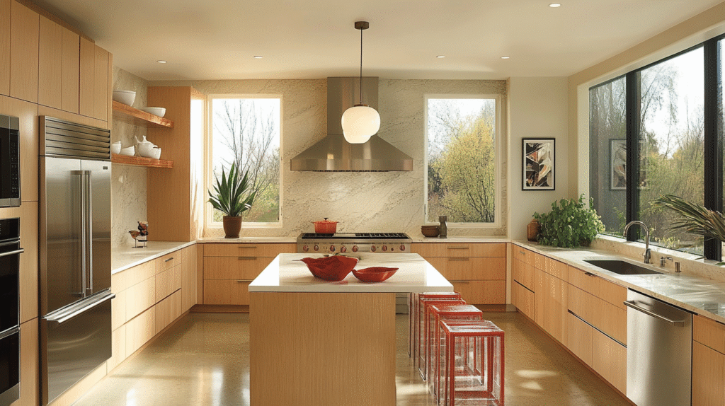 light maple kitchen cabinets