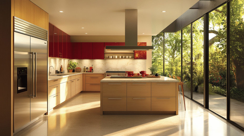 natural maple kitchen cabinets