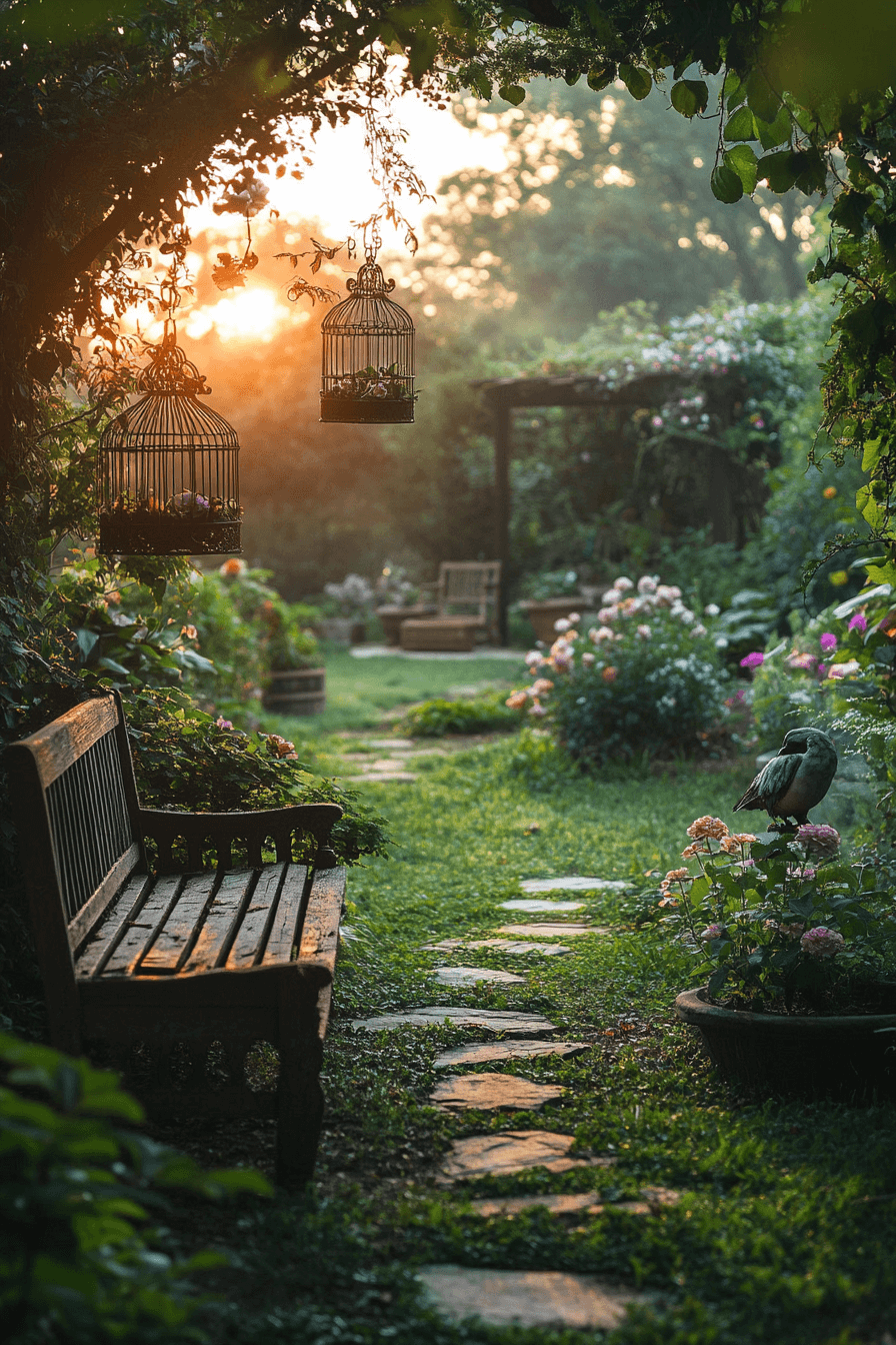 vintage garden decor