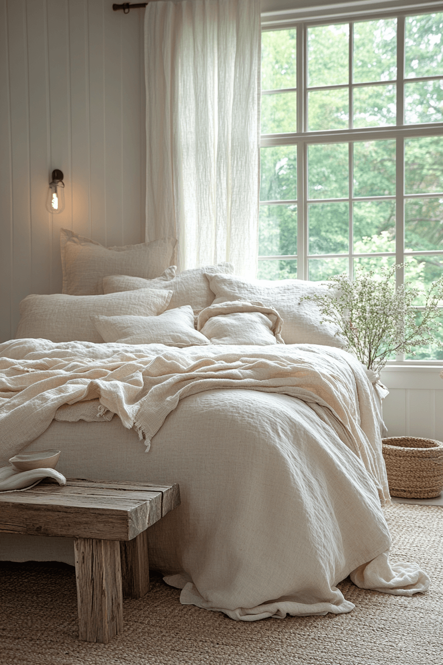vintage farmhouse bedroom