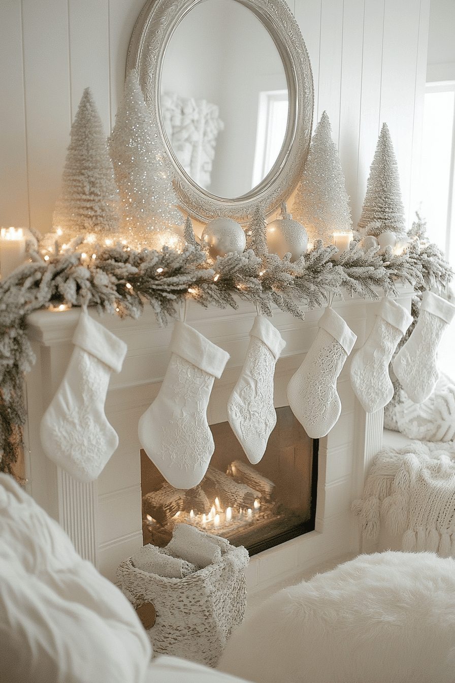 christmas fireplace decor