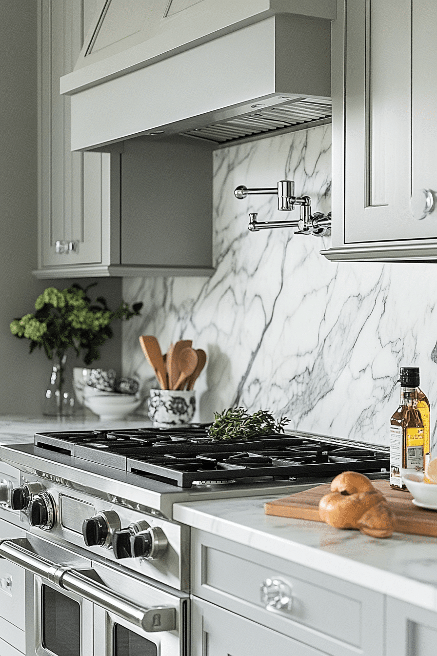 stone backsplash kitchen