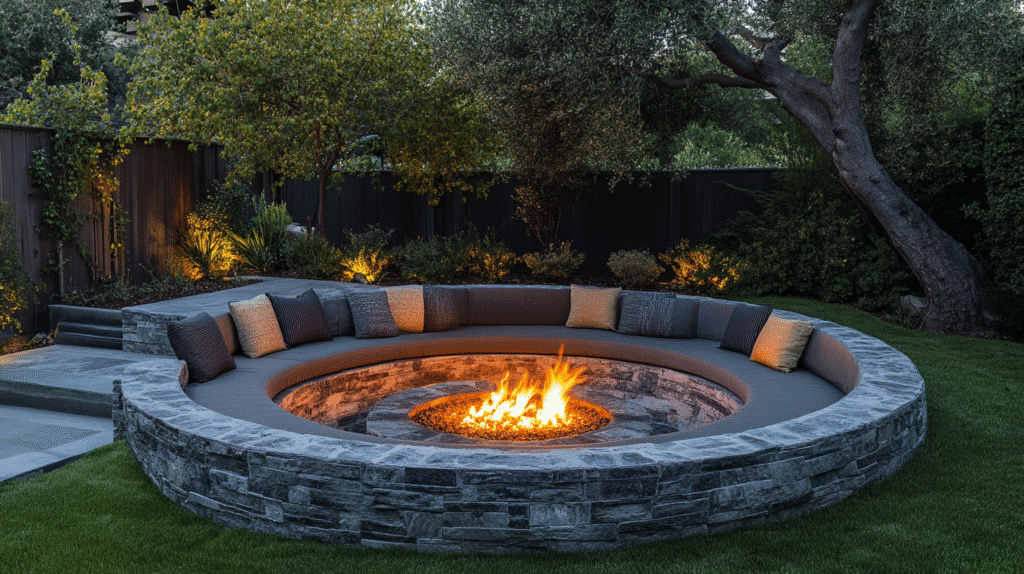 outside firepit ideas