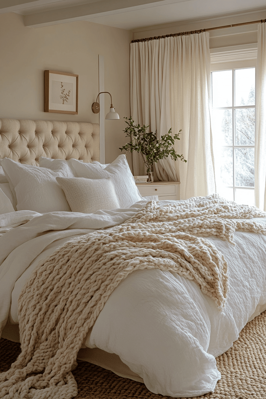 cozy neutral bedroom