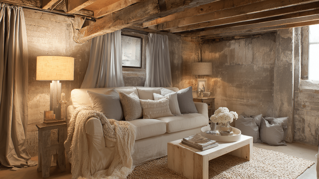 unfinished basement ideas