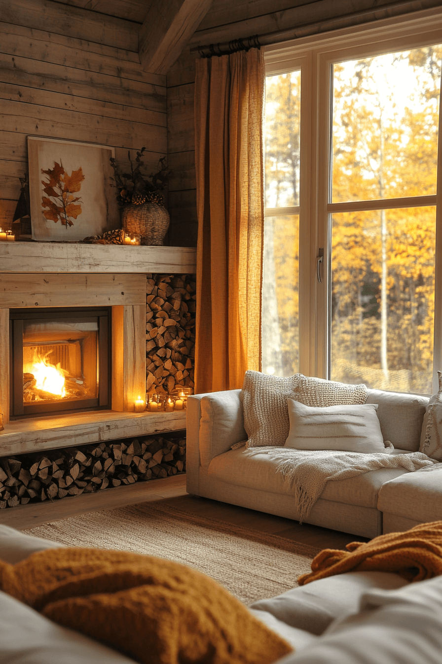 fall living room decor